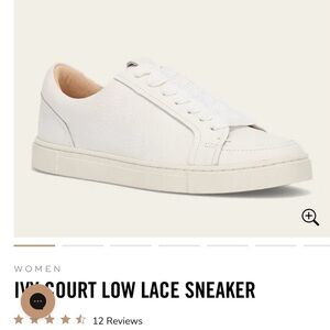 Frye Ivy Court While Leather Sneakers